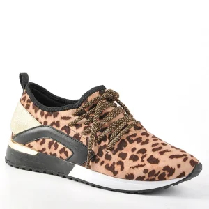 Baskets, Sneakers|GIRL TIME Baskets Femme Leopard