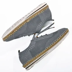 Baskets, Sneakers|STREET LIFE Baskets Femme Maille Grise Lacets Elastiques