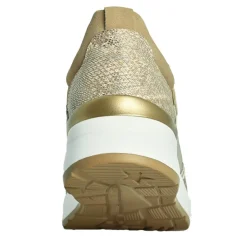 Chaussures Confort|LADY CONFORT Baskets Femme Marron A Semelle Amovible