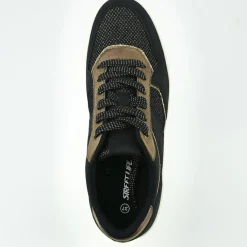 Baskets, Sneakers|STREET LIFE Baskets Femme Noir Et Dore