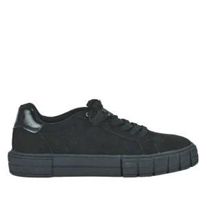 Baskets, Sneakers|STREET LIFE Baskets Femme Noir Unicolore