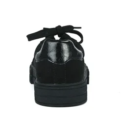 Baskets, Sneakers|STREET LIFE Baskets Femme Noir Unicolore