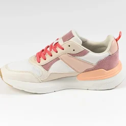 Baskets, Sneakers|STREET LIFE Baskets Femme Rose Et Blanc