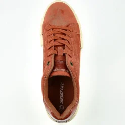 Baskets, Sneakers|STREET LIFE Baskets Femme Rouge Brique