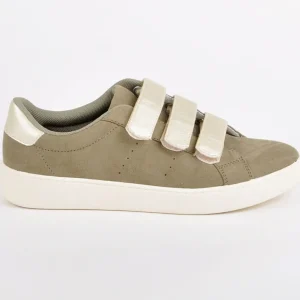 Baskets, Sneakers|STREET LIFE Baskets Femme Kaki