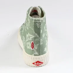 Baskets, Sneakers|LEE COOPER Baskets Femme Vert Imprime Fleuri