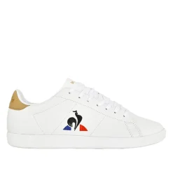 Baskets, Sneakers|LE COQ SPORTIF Baskets Homme En Cuir Blanc Courtset