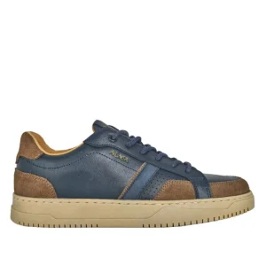 Baskets, Sneakers|ALMA Baskets Homme En Cuir Bleu Marine
