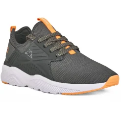 Baskets, Sneakers|KAPPA Baskets Homme Gris Et Orange San Puerto