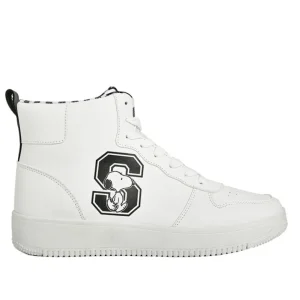 Baskets, Sneakers|SNOOPY Baskets Montantes Femme Blanc