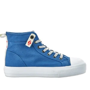 Baskets, Sneakers|LEE COOPER Baskets Montantes Femme Bleu