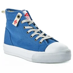 Baskets, Sneakers|LEE COOPER Baskets Montantes Femme Bleu