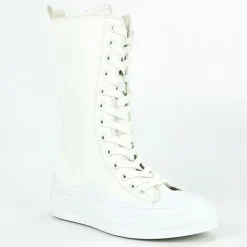 Baskets, Sneakers|STREET LIFE Baskets Montantes Femme Blanc