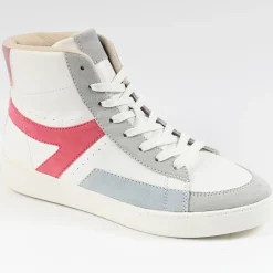Baskets, Sneakers|STREET LIFE Baskets Montantes Femme Blanc