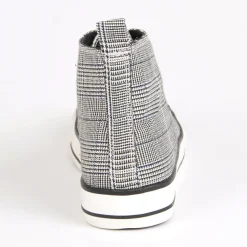 Baskets, Sneakers|STREET LIFE Baskets Montantes Femme Motif Prince De Galles