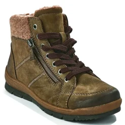 Chaussures Confort|SCALINA Baskets Montantes Femme Kaki