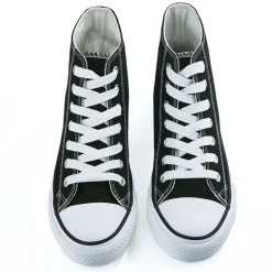 Baskets, Sneakers|STREET LIFE Baskets Montantes Femme Toile Noire