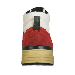 Baskets, Sneakers|STREET LIFE Baskets Montantes Homme Beige Et Bordeaux