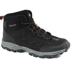 Baskets, Sneakers|USHUAIA Baskets Montantes Randonnee Homme Noir