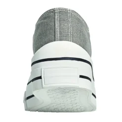 Baskets, Sneakers|STREET LIFE Baskets Plateforme Femme En Toile Grise