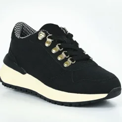 Baskets, Sneakers|STREET LIFE Baskets Plateforme Femme Noir