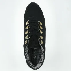 Baskets, Sneakers|STREET LIFE Baskets Plateforme Femme Noir