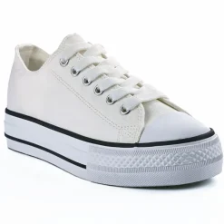 Baskets, Sneakers|STREET LIFE Baskets Plateforme Femme Blanche