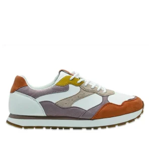 Baskets, Sneakers|STREET LIFE Baskets Retro Running Femme Blanc Et Rose