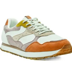 Baskets, Sneakers|STREET LIFE Baskets Retro Running Femme Blanc Et Rose