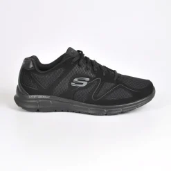 Baskets, Sneakers|SKECHERS Baskets Satisfaction Flash Point Noir