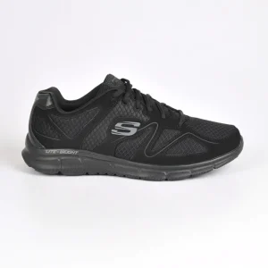 Baskets, Sneakers|SKECHERS Baskets Satisfaction Flash Point Noir