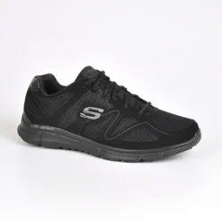 Baskets, Sneakers|SKECHERS Baskets Satisfaction Flash Point Noir