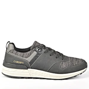 Baskets, Sneakers|CARDIFF Baskets Sneakers Bi-Matieres Noir