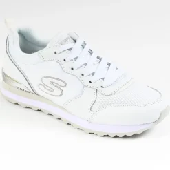 Baskets, Sneakers|SKECHERS Baskets Sneakers Femme Blanc Retros Og 85 Goldn Gurl