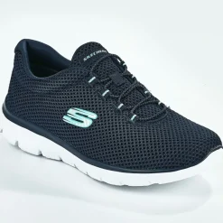 Baskets, Sneakers|SKECHERS Baskets Sneakers Femme Bleu Marine Summits Quick Lapse