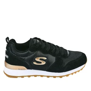 Baskets, Sneakers|SKECHERS Baskets Sneakers Femme Noir Retros Og 85 Goldn Gurl Black