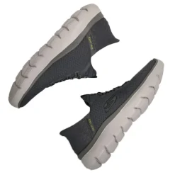 Baskets, Sneakers|SKECHERS Baskets Sneakers Homme Gris Hands Free Slip-Ins Summits