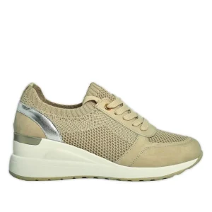 Chaussures Confort|SCALINA Baskets Sneakers Beige