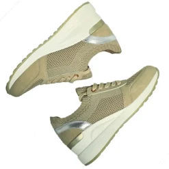 Chaussures Confort|SCALINA Baskets Sneakers Beige