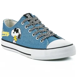 Baskets, Sneakers|SNOOPY Baskets Femme Bleu Jean