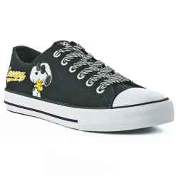 Baskets, Sneakers|SNOOPY Baskets Femme Noir