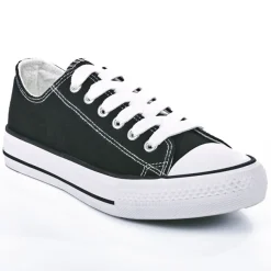 Baskets, Sneakers|STREET LIFE Baskets Tennis Femme Noires Et Blanches