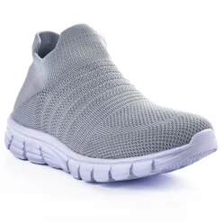 Baskets, Sneakers|STREET LIFE Baskets Ultra Legeres Femme Gris Elastique