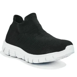 Baskets, Sneakers|STREET LIFE Baskets Ultra Legeres Femme Noir Elastique