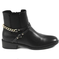 Boots, Bottines|VICE VERSA Boots Avec Effet Croco Noir