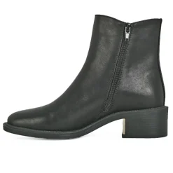 Boots, Bottines|VICE VERSA Boots Chelsea Femme Noir Insert Dore