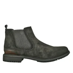 Boots, Bottines|FORTUNATO Boots Chelsea Homme Noir Avec Elastiques