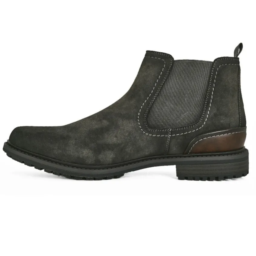 Boots, Bottines|FORTUNATO Boots Chelsea Homme Noir Avec Elastiques