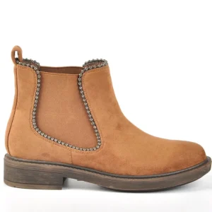 Boots, Bottines|VICE VERSA Boots Femme Avec Elastiques Marron