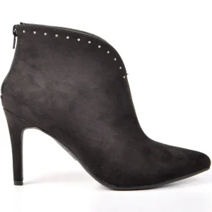 Boots, Bottines|SKILLS Boots Femme Avec Petits Clous Noir